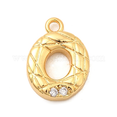 Латунные микро проложить кубического циркония подвески KK-C117-12G-O-1