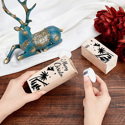 Набор деревянных подсвечников AJEW-SD0001-21F-1