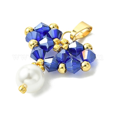 Бусины из ракушек и жемчуга стеклянные подвески PALLOY-MZ00432-1