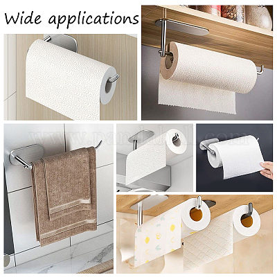 Shop UNICRAFTALE Hand Towel Holder 304 Stainless Steel No Punch Toilet  Paper Holders Adhesive Tissue Roll Holder Square Hand Towel Bar for  Bathroom Hardware Stainless Steel Color 170x44.5x73mm for Jewelry Making 