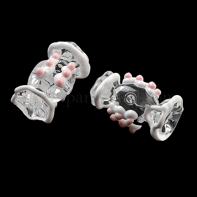 Прозрачные бусины из акриловой эмали OACR-P027-01E-1