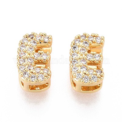 Латунные микропаве из прозрачного кубического циркония KK-T071-17G-E-1