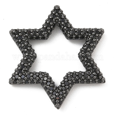 Стойка покрытие латунь микропаве кубический цирконий звездообразные соединительные кольца KK-A234-004B-1