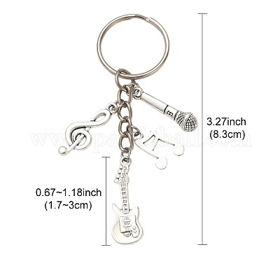 Брелок из сплава с музыкальной тематикой KEYC-FS00029-03-1