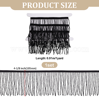 1 Yard Polyester-Quasten-Spitzenband&nbsp;SRIB-FG0001-29A-1