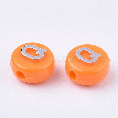 Покрытие непрозрачных акриловых бусин MACR-SZ0001-46F-1