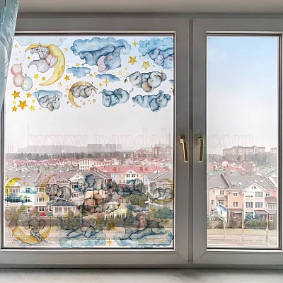 Статические наклейки на окна из пвх AJEW-WH0385-0085-1