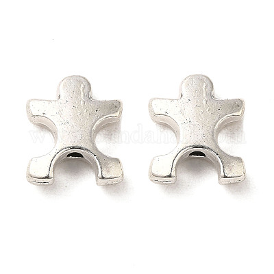 Сплавочные овальные бусины тибетского стиля  PALLOY-M217-14AS-1