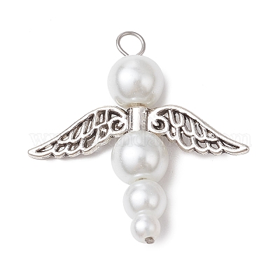 Подвески из перламутровых стеклянных бусин PALLOY-JF03203-04-1