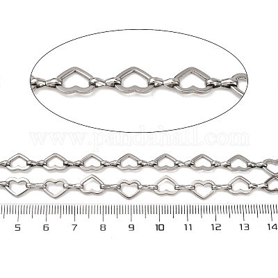 Цепи из нержавеющей стали 304 в форме сердца CHS-S012-18P-1