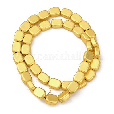 Стеклянные бусины с гальваническим покрытием  EGLA-H109-09H-1