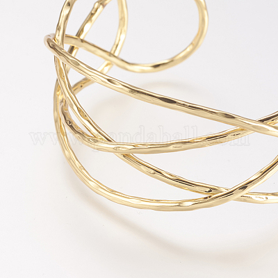 Браслет из латунной манжеты X-BJEW-P168-C08-1