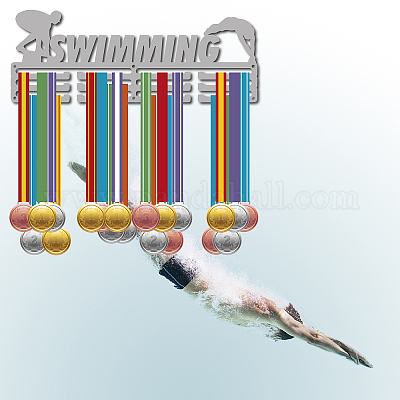 Support de mur d'affichage de support de cintre de médaille de fer de mode&nbsp;ODIS-WH0023-067-1