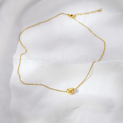 Ожерелья из нержавеющей стали с подвеской в форме сердца для женщин XB4381-2-1