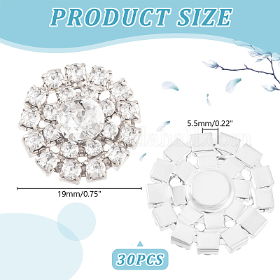 Кабошоны из сплава со стразами ALRI-GA0001-09S-1