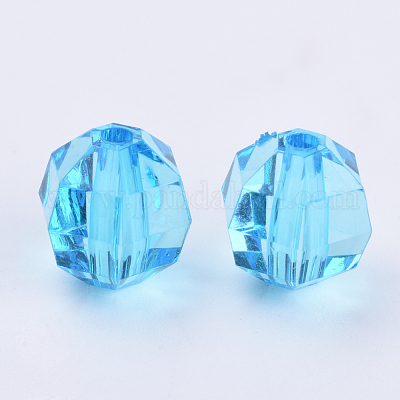 Прозрачные акриловые бусины&nbsp;TACR-Q256-6mm-V40-1