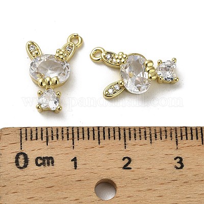 Латунные микро проложить кубического циркония подвески KK-B142-29G-1