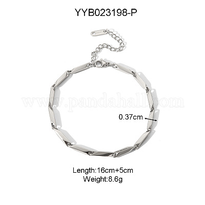 Стильные браслеты-цепочки ручной работы из нержавеющей стали 304 для унисекс TO1723-3-1