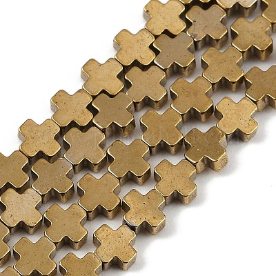 Гальванические нити из синтетических немагнитных гематитовых бусин G-J211-A06-01-1