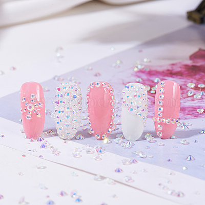 Стеклянные горные хрустальные плоские задние кабошоны RGLA-S027-001A-M-1