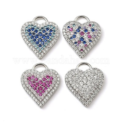 Латунные микро проложить кубического циркония подвески KK-I276-29P-1