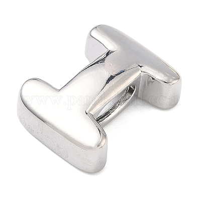 Латунные бусины с инициалами&nbsp;KK-B167-27P-01I-1