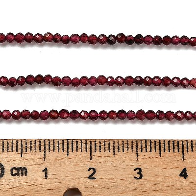 Гранат природный бисер нитей G-RM2025-18-2mm-1