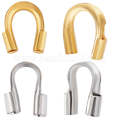 140шт. 2-х цветные наборы защитных приспособлений и протекторов из железной и латунной проволоки&nbsp;FIND-CN0001-59-1