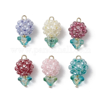 Стеклянные подвески из бисера PALLOY-MZ00593-1