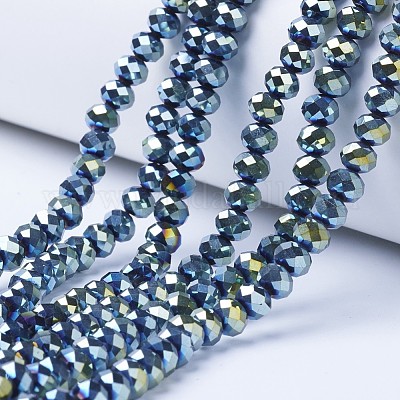 Гальванизируйте прозрачное стекло бисер нитей EGLA-A034-T6mm-UA-1