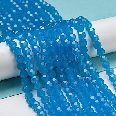 Подставки для стеклянных бусин с имитацией нефрита EGLA-A035-J6mm-D07-1