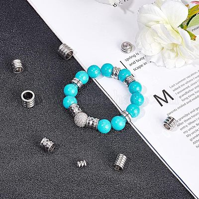 32 шт. 8 бусины из нержавеющей стали 201 STAS-UN0025-11-1