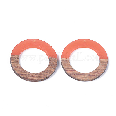 Подвески из смолы и ореха RESI-S358-04C-01-1