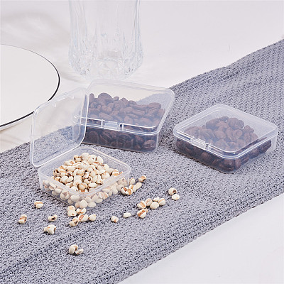 Wholesale BENECREAT 27 PACK Mixed size Rectangle Mini Clear Plastic Bead  Storage Containers Box Case with lid for Items 