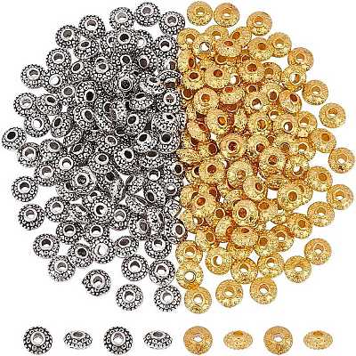 200 шт. 2 цвета бусины из сплава в тибетском стиле FIND-AR0004-83-1