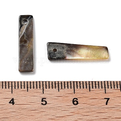 Подвески из натуральной черной ракушки SSHEL-D084-07A-1