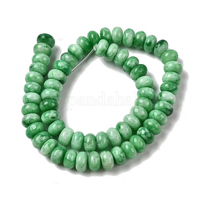 Окрашенные природные белый нефрит бисер пряди G-G107-A30-01-1