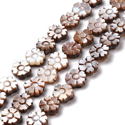 Нити из натуральных фиолетовых ракушек SSHEL-G023-13B-1