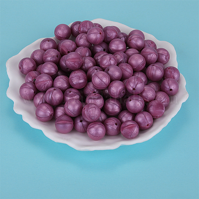 Круглые силиконовые фокусные бусины SI-JX0046A-67-1