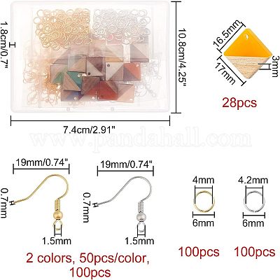 Наборы для изготовления сережек с подвесками своими руками DIY-OC0005-10-1