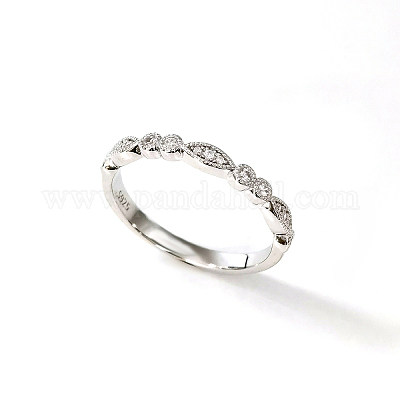 925 регулируемое кольцо из стерлингового серебра с микропаве из кубических цирконий для женщин IR3957-2-1