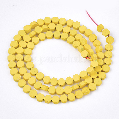 Окрашенного распылением немагнитных синтетических нитей гематита бусы G-T116-03A-24-1