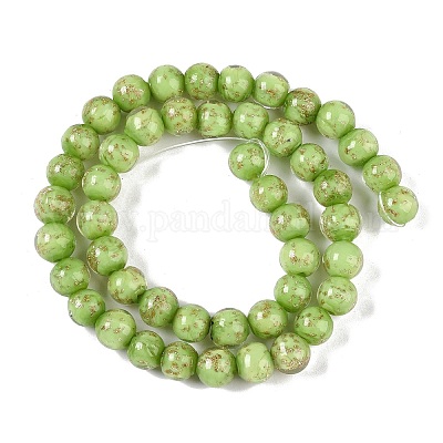 Бусины ручной работы бусины золотого песка LAMP-Z009-01E-1