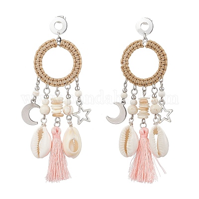 Оболочки серьги стержня EJEW-TA00615-01-1