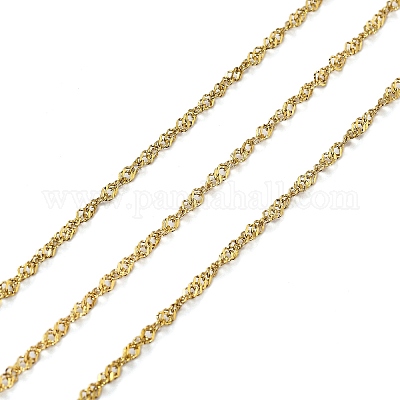 Ионное покрытие (ip) 304 нержавеющая сталь сингапурские цепи CHS-L019-06G-1