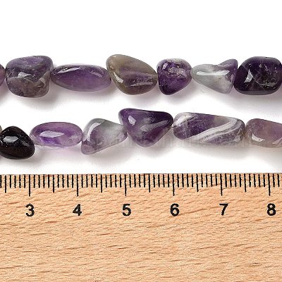 Natürlichen Amethyst Perlen Stränge&nbsp;G-C268-A05-8x10mm-1