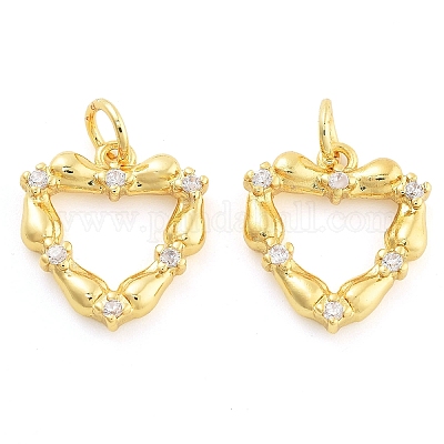 Подвески из латуни и кубического циркония KK-S371-05G-1