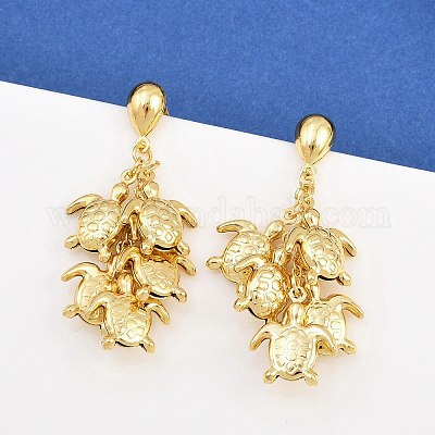 Серьги-гвоздики из нержавеющей стали 304 EJEW-P325-05D-G-1