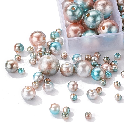 497шт 5 стиля радуги абс пластик имитация жемчуга OACR-YW0001-09A-1