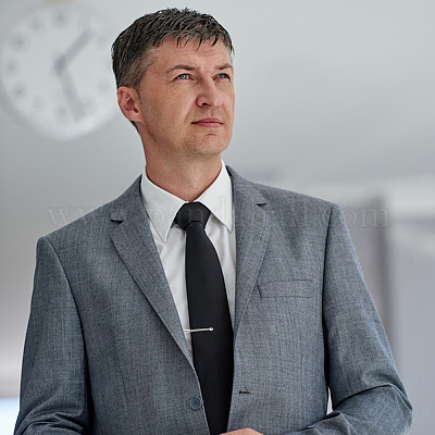 Зажимы для галстука из углеродистой стали AJEW-WH0270-339-1